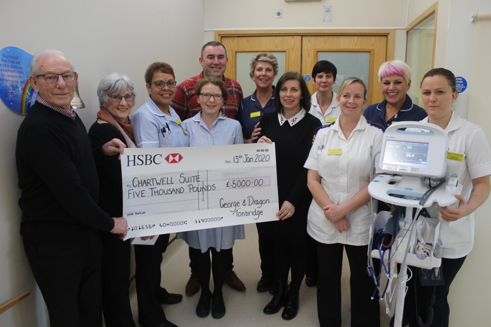 George and Dragon pub events raise £5,000 for cancer patients